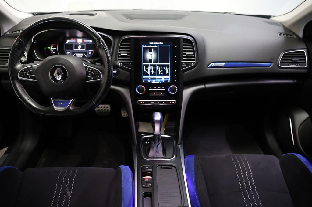 Renault Mégane 1.6 TCe GT AUT KUIPST HEADUP NAV DHS STOELVW, Auto's, 1618 cc, Gebruikt, 4 cilinders, Blauw