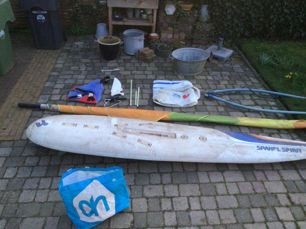 Surfplank, compleet, Ophalen, 300 cm of meer, Met vin(nen), Complete set