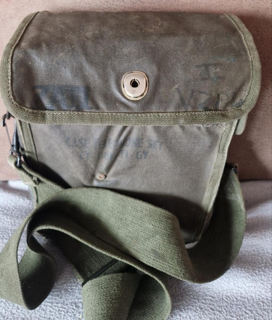 Originele US Veldtelefoon Tas - Militaria Collectie, Ophalen of Verzenden, Landmacht, Amerika, Overige typen