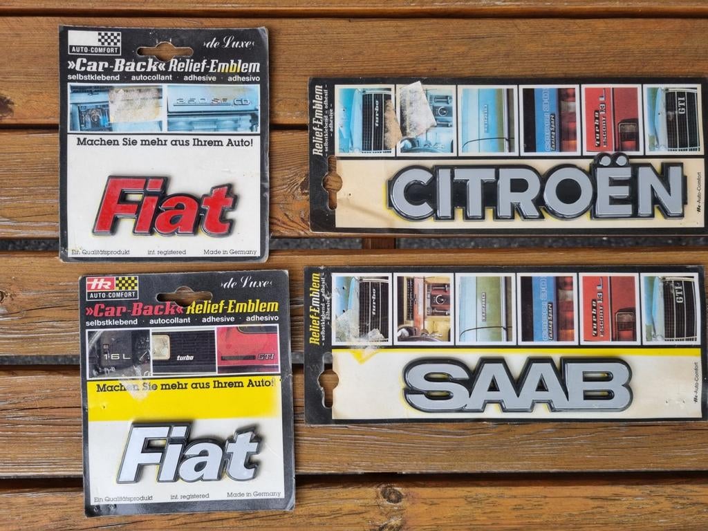 Auto emblemen Fiat, Saab en Citroën, Ophalen of Verzenden, Nieuw, Auto's
