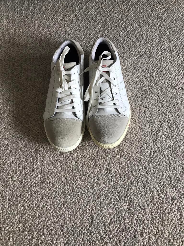 Mooie zgan grijs/witte RED BRICK werkschoenen stalen neus, Kleding | Heren, Ophalen of Verzenden, Zo goed als nieuw, Wit, Werkschoenen
