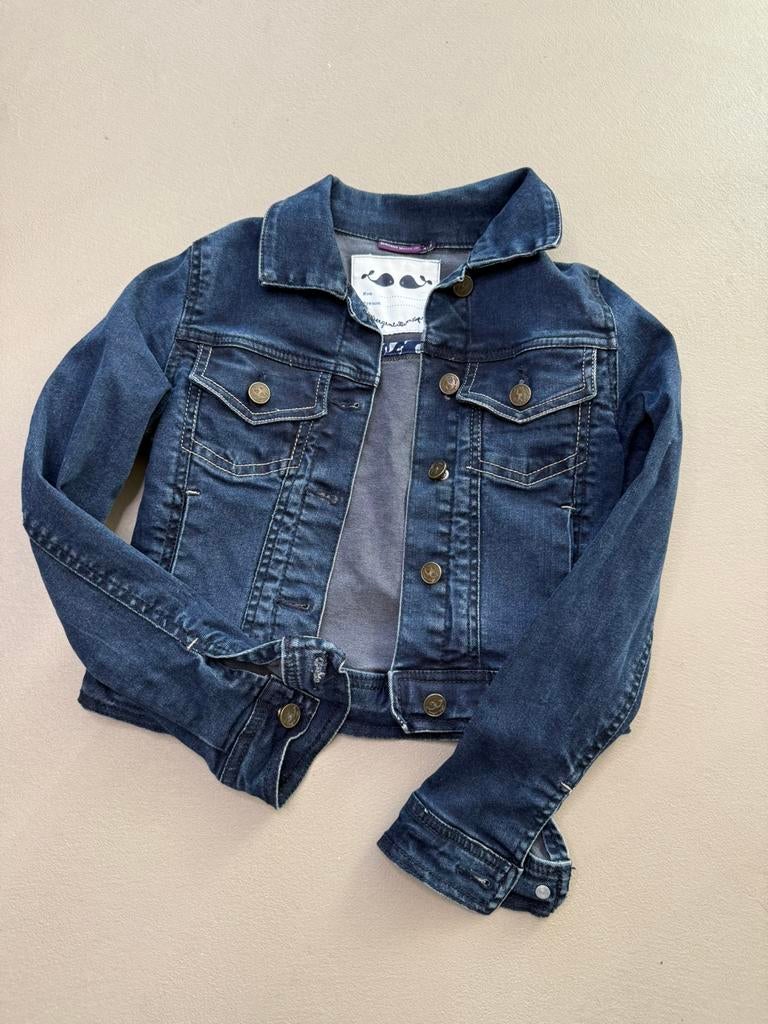 Sergent major spijkerjasje maat 110, Ophalen of Verzenden, Zo goed als nieuw, Meisje, Jas