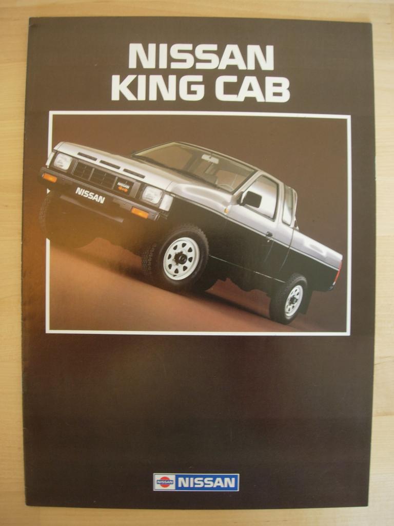 Nissan King Cab Pickup Brochure 1987 –KingCab Pick-up, Nissan, Ophalen of Verzenden, Zo goed als nieuw, Nissan