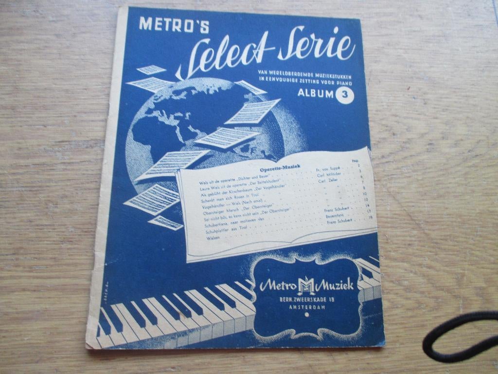 Metro's select serie album 3, Muziek en Instrumenten, Bladmuziek, Ophalen of Verzenden, Gebruikt, Artiest of Componist, Populair