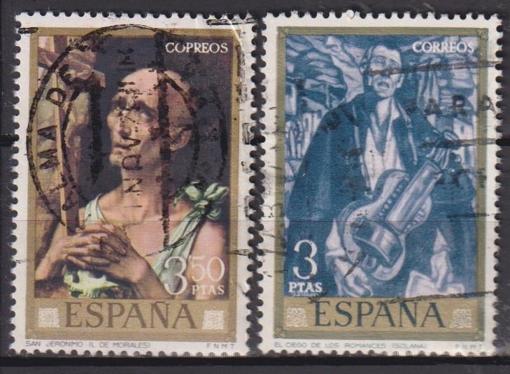 Spanje 1972 Kunst schilderijen, Verzenden, Gestempeld, Overige thema's