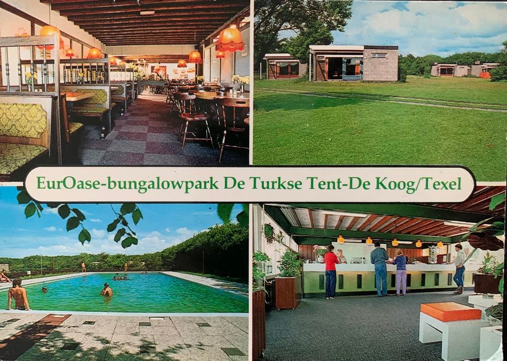 Texel, EurOase-bungalowpark., Ophalen of Verzenden, 1940 tot 1960, Gelopen, Waddeneilanden