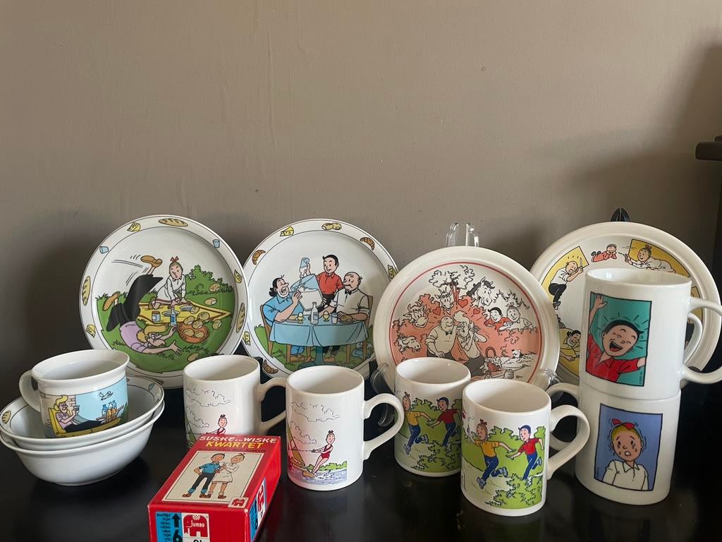 Suske en Wiske servies, Ophalen of Verzenden, Zo goed als nieuw, Overige stijlen