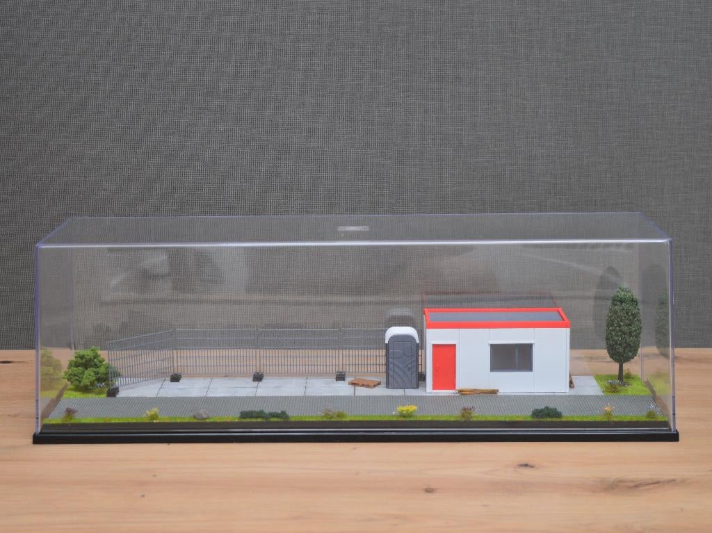 Dioramavitrine bouwplaats (50x15x15cm), Ophalen of Verzenden, Nieuw, Bus of Vrachtwagen, Wsi