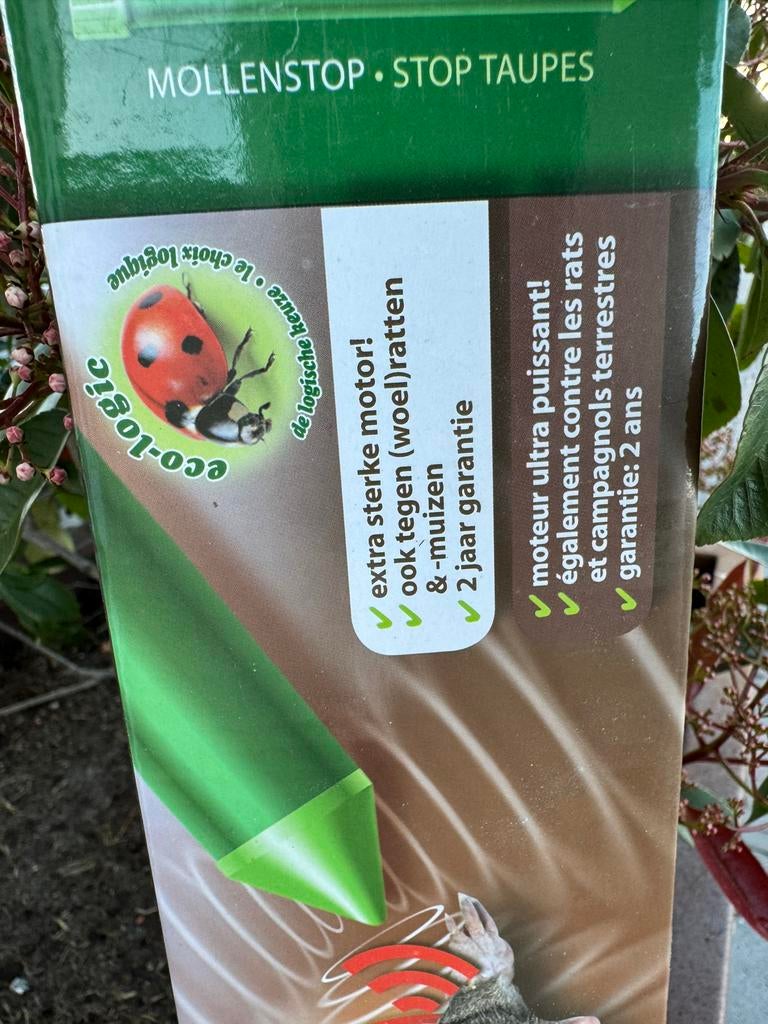 Mollenverjager - Effectieve bescherming tegen mollen, Ophalen of Verzenden, Nieuw, Ongediertebestrijding