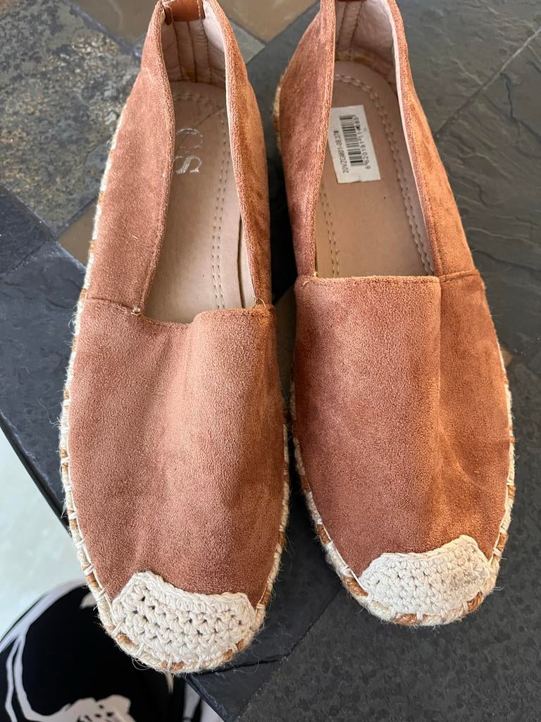 Nieuwe bruine espadrilles - Maat 37, Ophalen of Verzenden, Nieuw, Bruin, Espadrilles of Moccasins