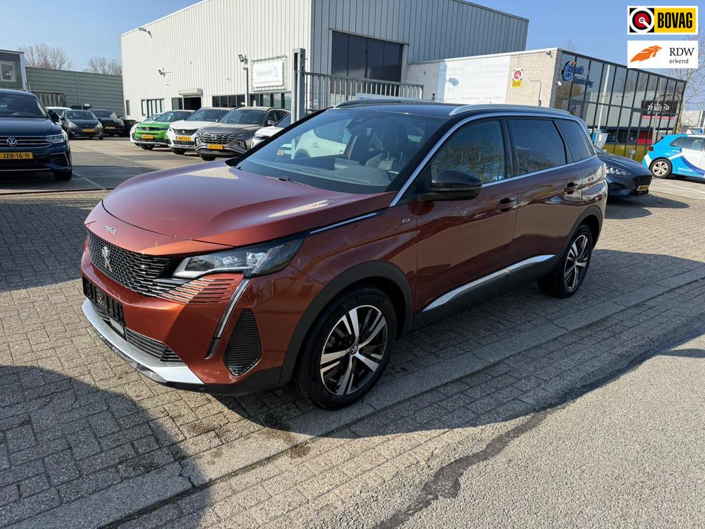 Peugeot 5008 1.6 PureTech GT, 180PK, 7 Pers, Navi Dealer aut, 4 cilinders, Origineel Nederlands, Bedrijf, Grijs