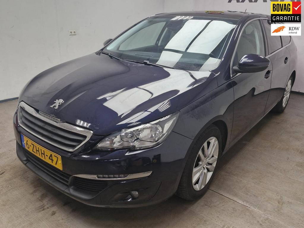 Peugeot 308 SW 1.6 BlueHDI Blue Lease Limited GLASDAK ! 6 BA, Voorwielaandrijving, Gebruikt, 4 cilinders, Blauw