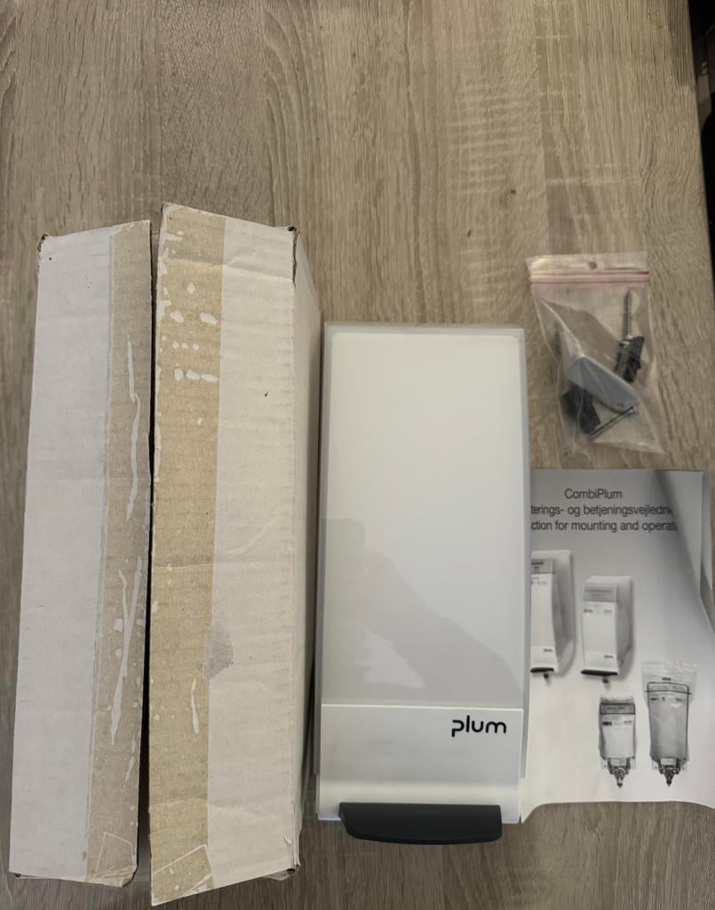 Plum 4292 CombiPlum dispenser in wit plastic, 1.0 liter, Huis en Inrichting, Ophalen of Verzenden, Nieuw, Wit, Overige typen