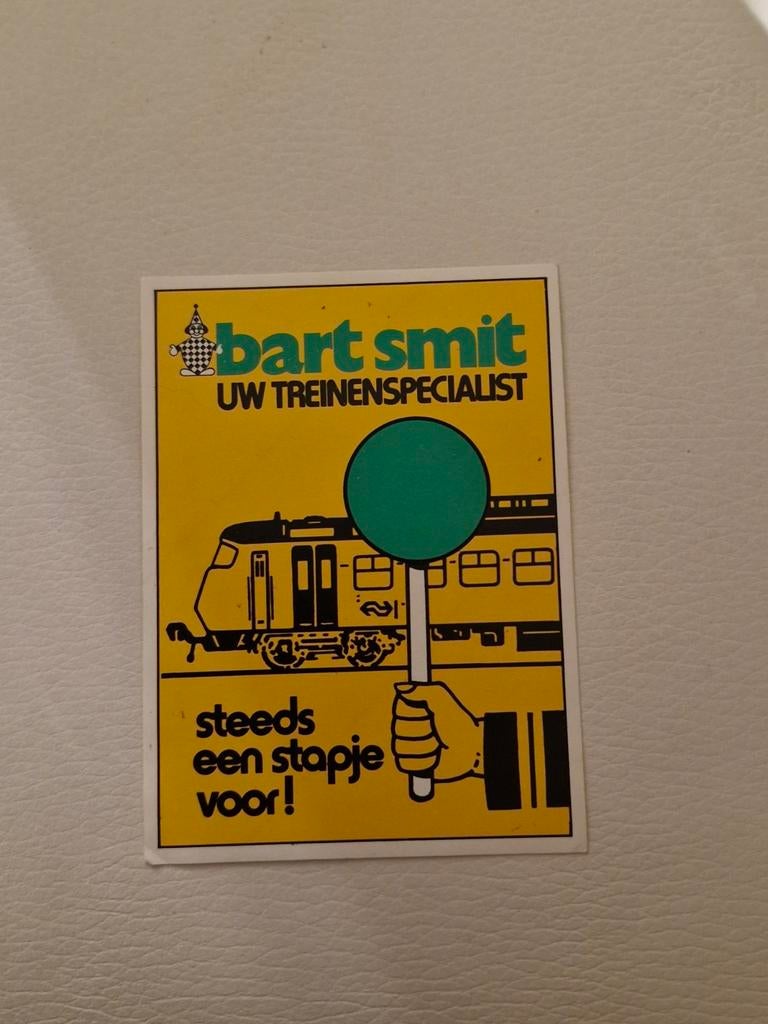 6210 Bart Smit Treinspecialist Sticker - Vintage Reclame, Ophalen of Verzenden, Zo goed als nieuw