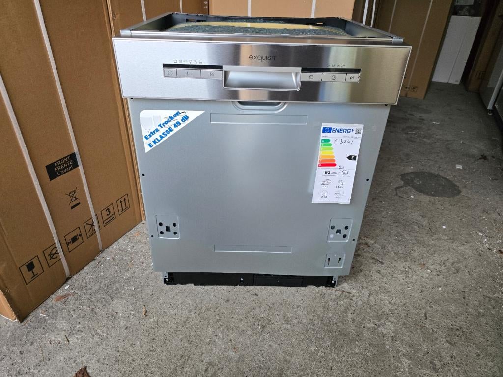 Nieuwe inbouw vaatwasmachine half geintergreerd 60 cm breed, Witgoed en Apparatuur, Vaatwasmachines, 60 cm of meer, Nieuw, Ophalen of Verzenden