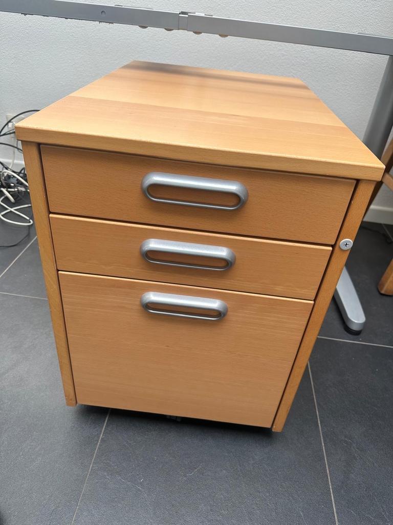 Ikea Ladenblok Beuken met 3 Lades, Huis en Inrichting, Kasten | Ladekasten, Ophalen, Minder dan 50 cm, Zo goed als nieuw, 3 of 4 laden