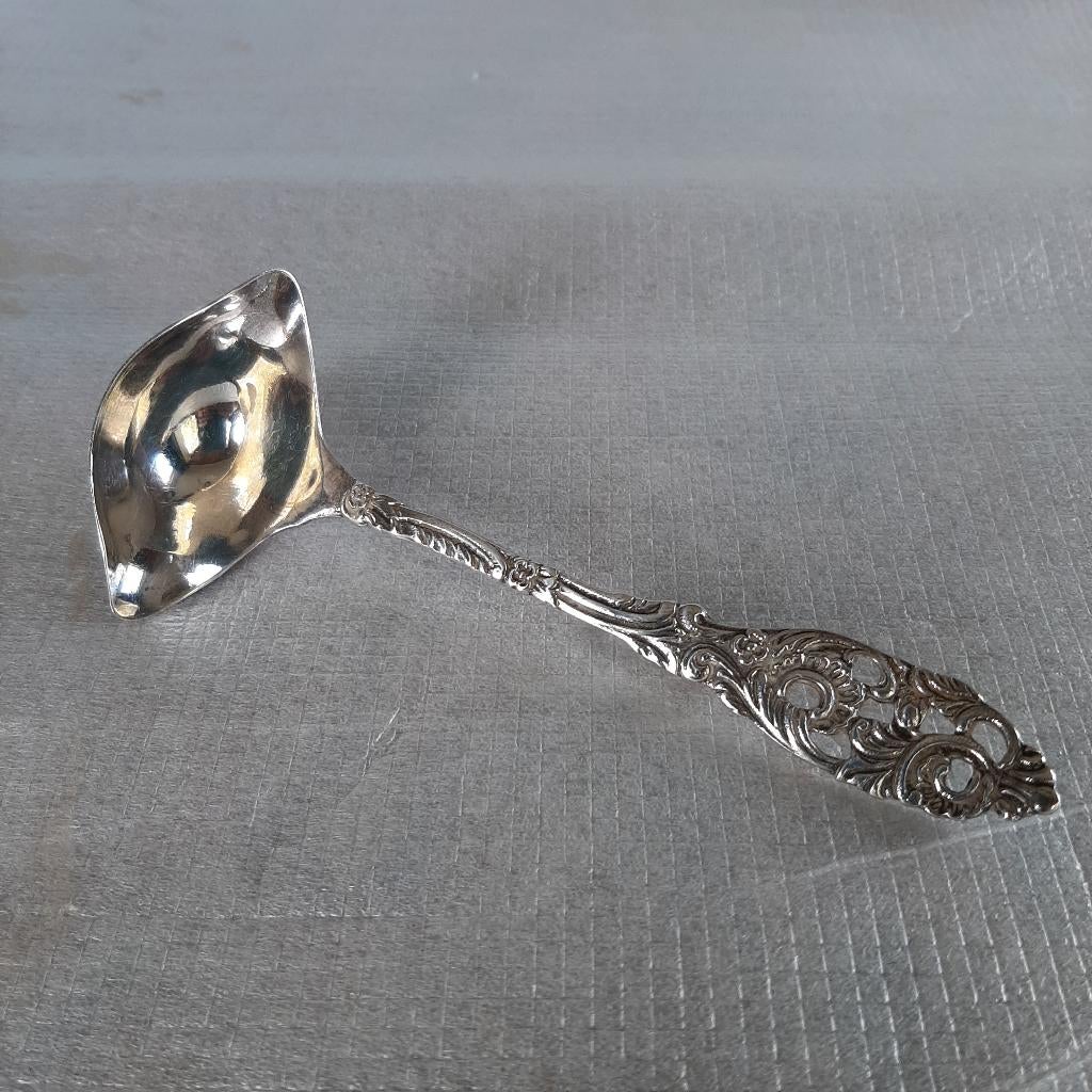 antieke, verzilverde roomlepel  GERO serie "oud Hollandsch", Ophalen of Verzenden