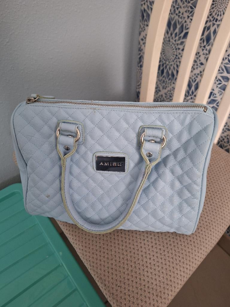 handtas, Sieraden, Tassen en Uiterlijk, Tassen | Damestassen, Zo goed als nieuw, Handtas, Blauw, Ophalen of Verzenden