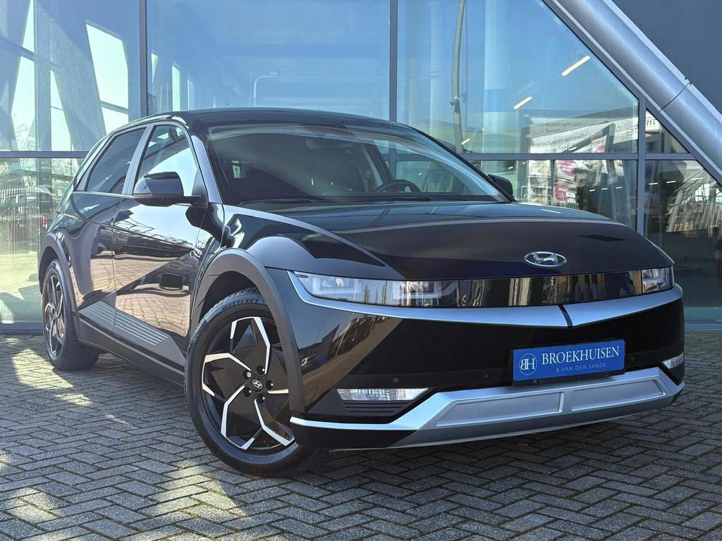 Hyundai IONIQ 5 Lounge 73 kWh 218pk Panoramadak / Leder / Ca, Automaat, Achterwielaandrijving, Zwart, Zwart
