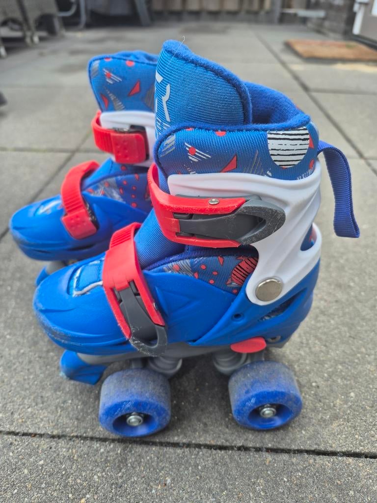 Verstelbare blauwe rolschaatsen maat 27-30, Ophalen, Verstelbaar, Gebruikt, Kinderen