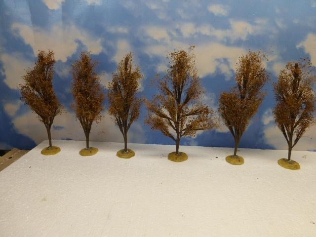 7 x lemax kerstdorp bomen 27 cm scenery accessoires kerst, Ophalen of Verzenden, Gebruikt