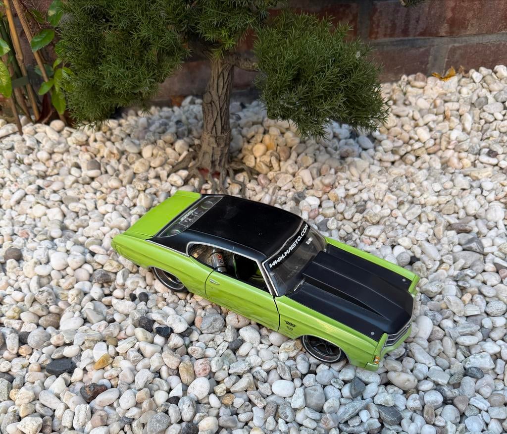 Maisto 1971 Chevrolet Chevelle Modelauto 1:18, Hobby en Vrije tijd, Modelauto's | 1:18, Ophalen of Verzenden, Zo goed als nieuw