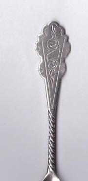 Biedermeier lepeltje Douwe Egberts., Verzilverd, Ophalen of Verzenden, Zo goed als nieuw, Metaal