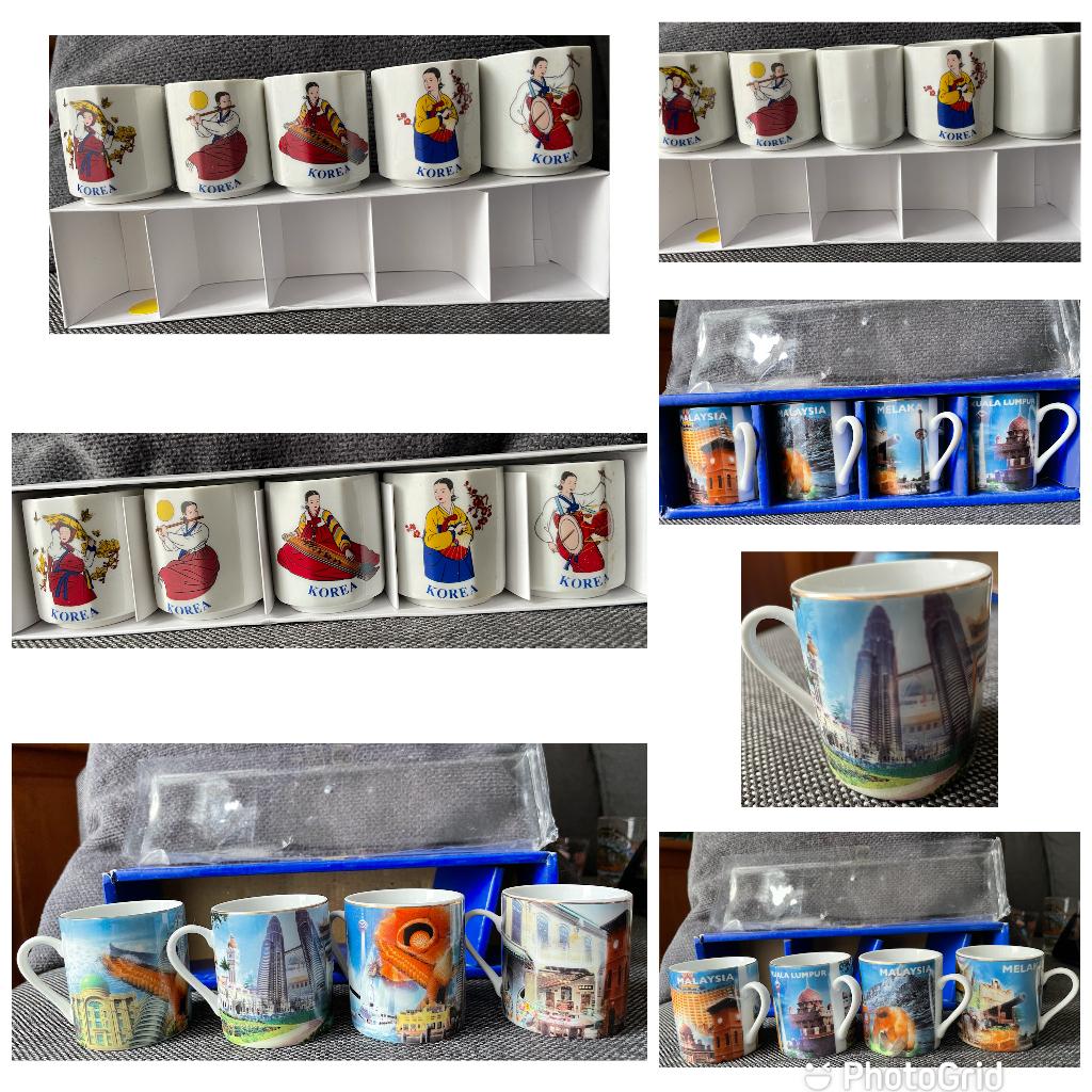 Glass shot collection souvenir 2 set korea & Kuala Lumpur, Ophalen of Verzenden, Nieuw, Borrel- of Shotglas