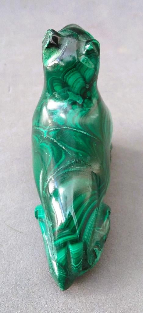 Gepolijste Malachiet Kopererts LIGGEND DIER Congo Afrika, Ophalen of Verzenden, Mineraal