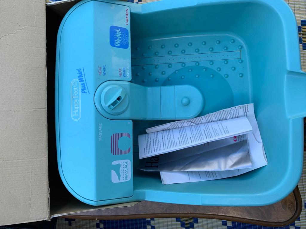 Carmen Happy Feet Plus Whirl Voetenbad met Bubbelmassage, Witgoed en Apparatuur, Persoonlijke-verzorgingsapparatuur, Ophalen of Verzenden