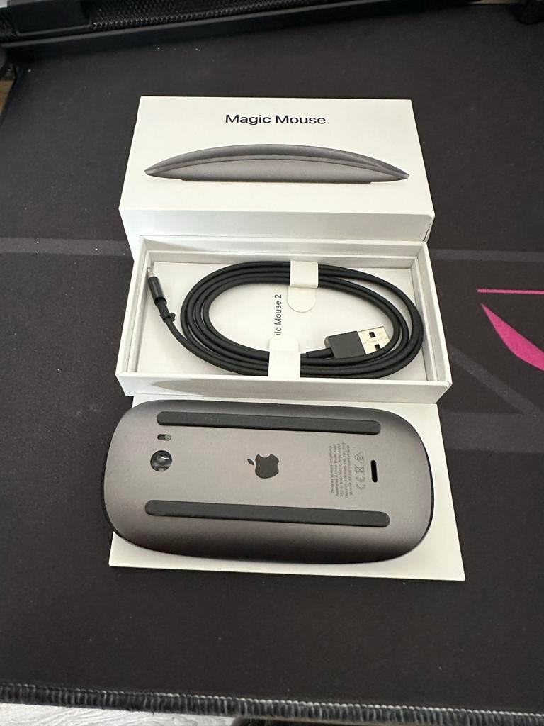 Apple Magic Mouse 2, Muis, Ergonomisch, Rechtshandig, Nieuw