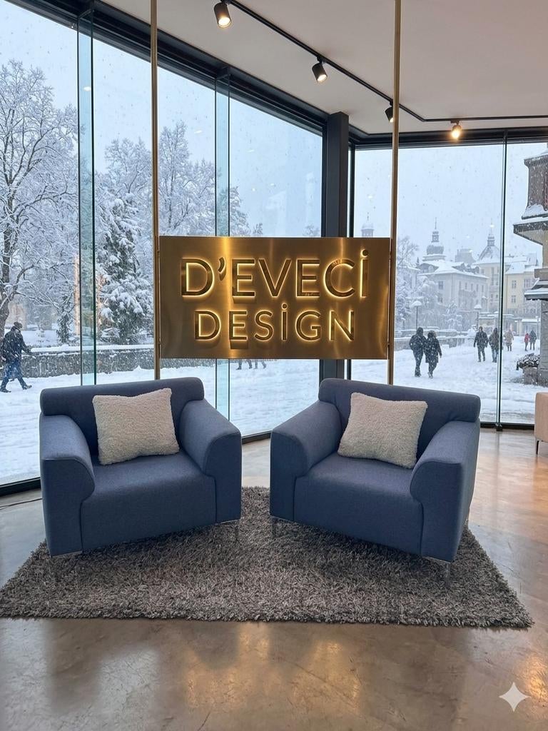 Refurbished Fauteuils - Montèl stoel Ploegwool 78 Lichtblauw, Modern, Comfortabel, 75 tot 100 cm, Ophalen of Verzenden, Zo goed als nieuw