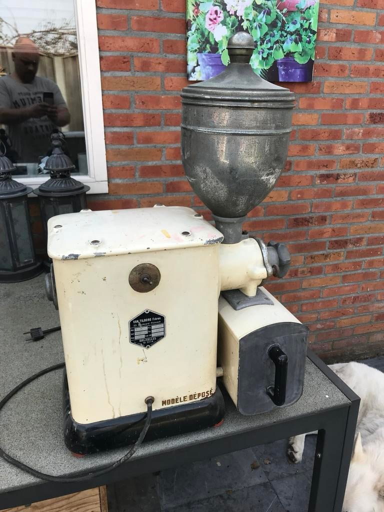 Vintage koffiebonenmaler kruidenier, Ophalen, Til, Gebruikt, Til