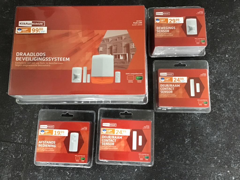 Nieuw KlikAanKlikUit Draadloos Beveiligingssysteem Set, Beweging, Nieuw, Ophalen of Verzenden, Compleet systeem