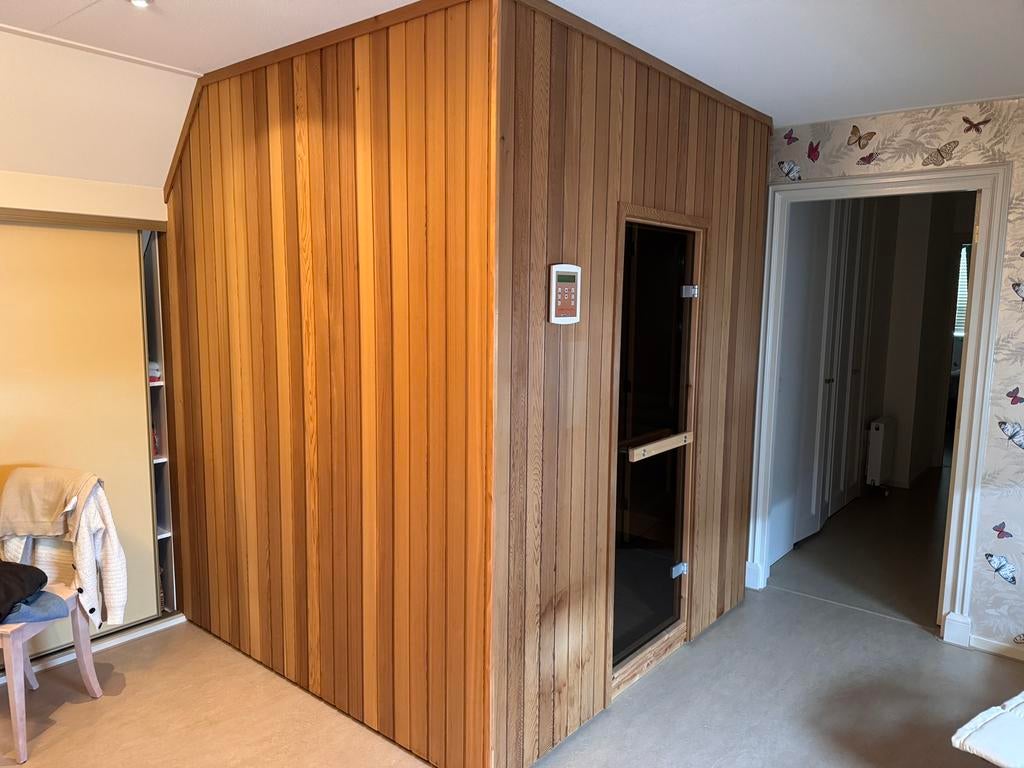 4 persoons infrarood sauna - 180x195cm - Zelf demonteren, Ophalen of Verzenden, Gebruikt, Complete sauna