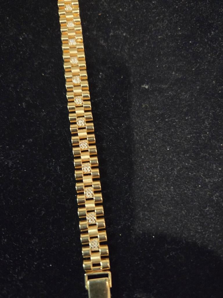 14 k gouden rolex model armband 21,7 gram, Ophalen of Verzenden, Nieuw, Goud, Goud