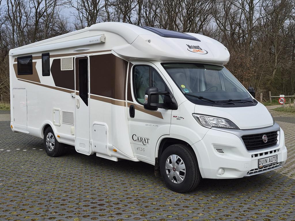 Mc Louis Carat 473 G met enkele bedden Fiat Ducato enkele be, Ringverwarming, Bedrijf, Duin Auto's, Half-integraal