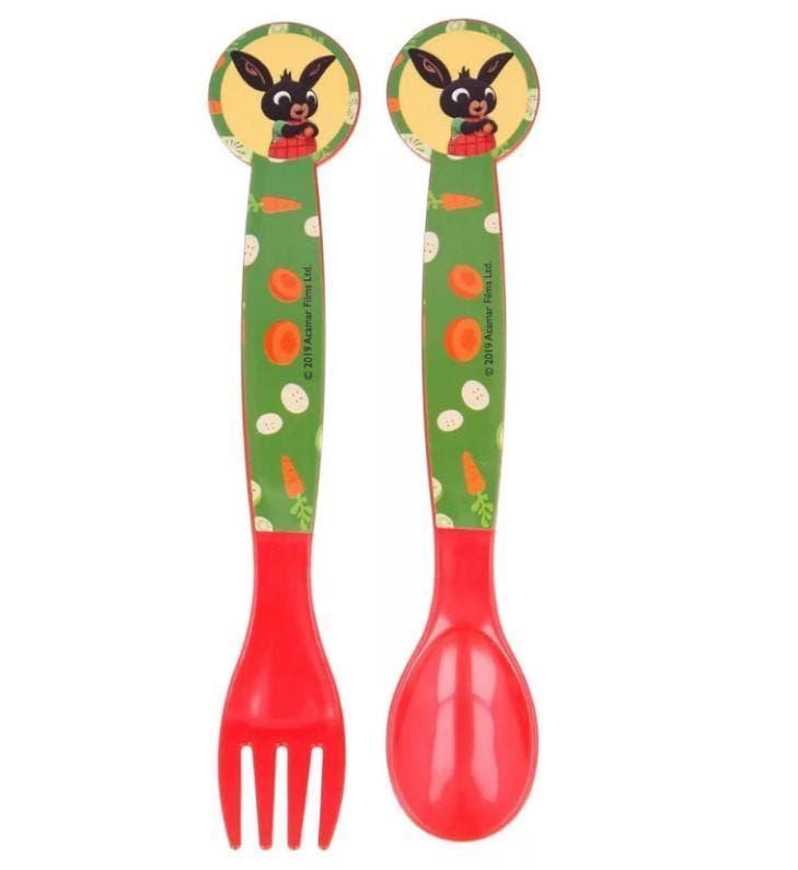 Bing Konijn Besteksetje / Vork en Lepel / Bestek / 2-Delig, Ophalen of Verzenden, Nieuw, Overige typen
