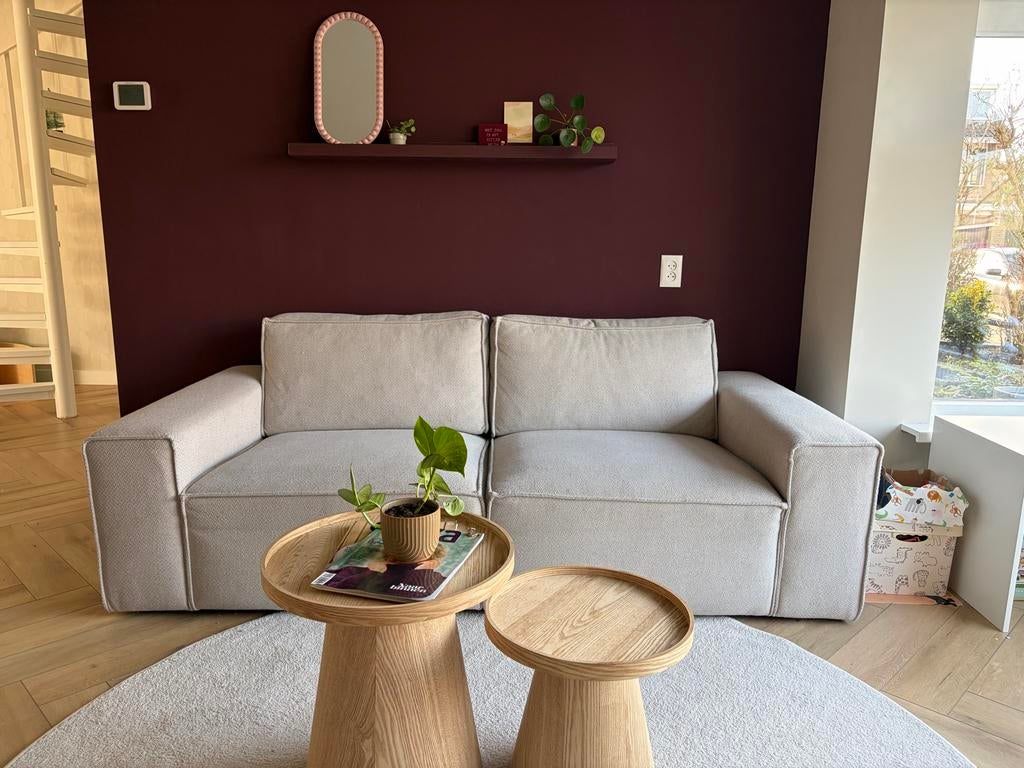 Modulaire bank James karwei beige, Ophalen, Driepersoons, 75 tot 100 cm, Zo goed als nieuw