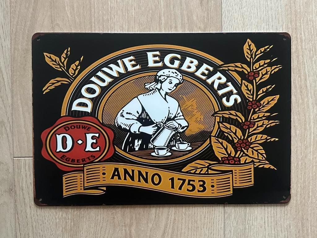 Reclamebord Douwe Egberts - Anno 1753 30x20, Ophalen of Verzenden, Zo goed als nieuw, Reclamebord