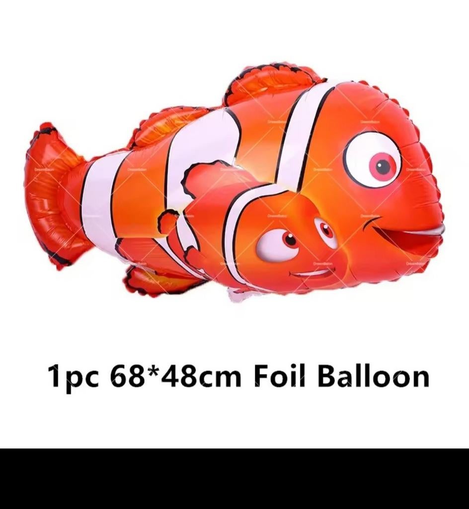 Nieuwe Folieballon Clownvis - Nemo Feestdecoratie 68x48cm, Ophalen of Verzenden, Nieuw, Versiering, Verjaardag