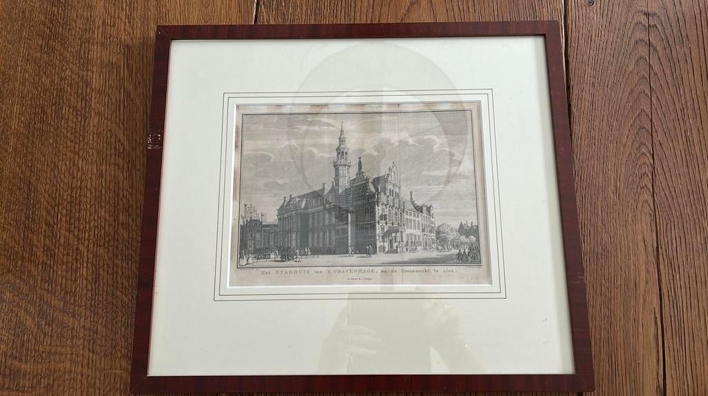 Het stadhuis van ‘s Gravenhage, na de Groenmarkt te zien, Ophalen of Verzenden