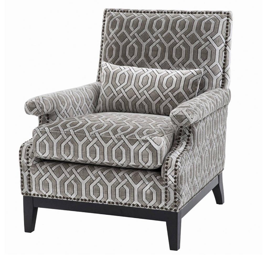 Fauteuils Goldoni van Eichholtz als nieuw beige/grijs, Ophalen of Verzenden, Zo goed als nieuw, 75 tot 100 cm, 50 tot 75 cm