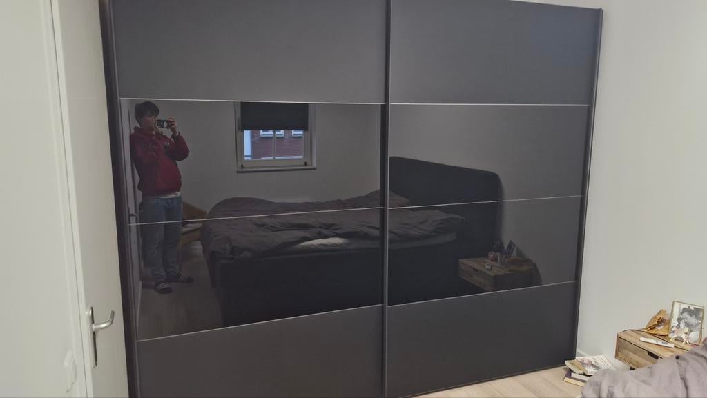 kledingkast 2.90 breed., Ophalen, Met deur(en), Zo goed als nieuw, 200 cm of meer