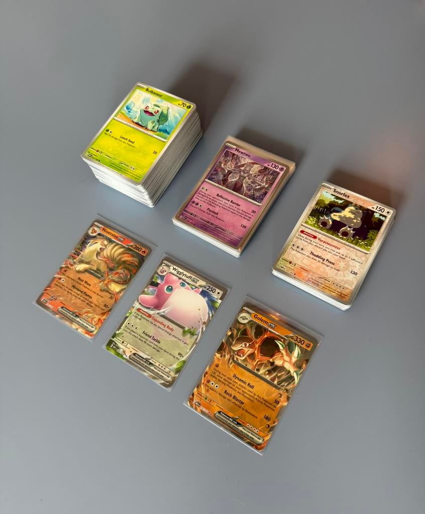 Pokemon 151 holo/ex/reverse starters lot/bulk, Hobby en Vrije tijd, Verzamelkaartspellen | Pokémon, Ophalen of Verzenden, Zo goed als nieuw