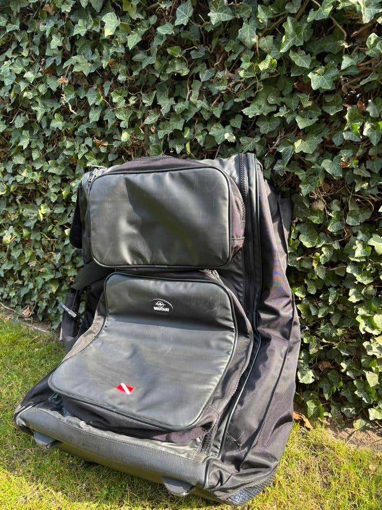 Reistas voor duiken Beachat 120 liter met wieltjes, Gebruikt, Zwart, Wieltjes, 30 cm of meer