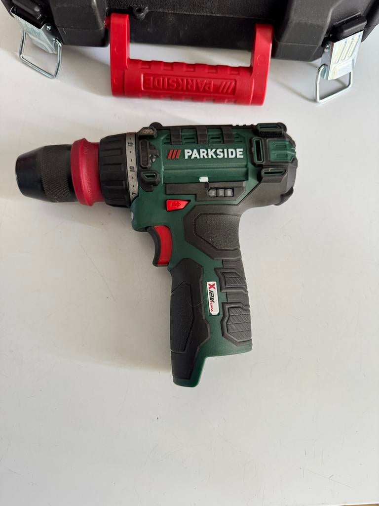 Parkside Accu Schroefboormachine 12V, Doe-het-zelf en Verbouw, Ophalen of Verzenden, Zo goed als nieuw, Minder dan 400 watt, Boor- en Schroefmachine
