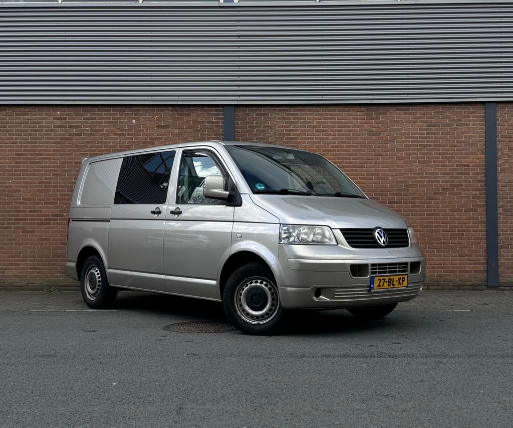 Volkswagen Transporter 1.9 TDI T800 | DUBBEL CABINE | 5 Pers, Auto's, Voorwielaandrijving, Zwart, 4 cilinders, Volkswagen