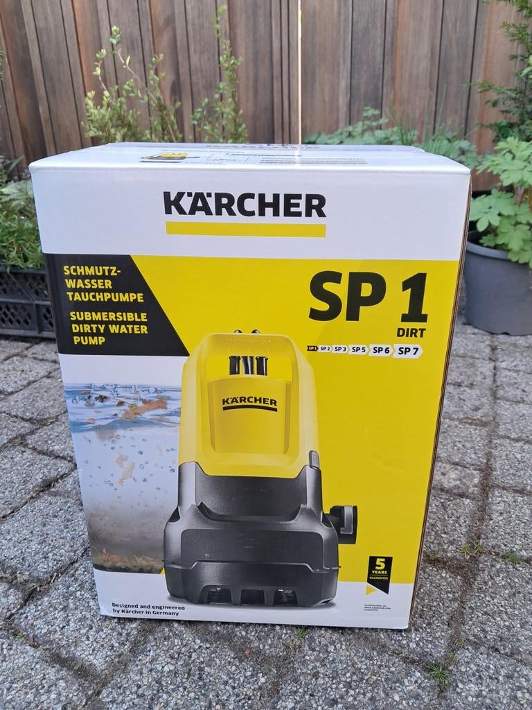 Kärcher vuilwater dompelpomp SP1 met vlotter, Ophalen of Verzenden, Nieuw, Dompelpomp