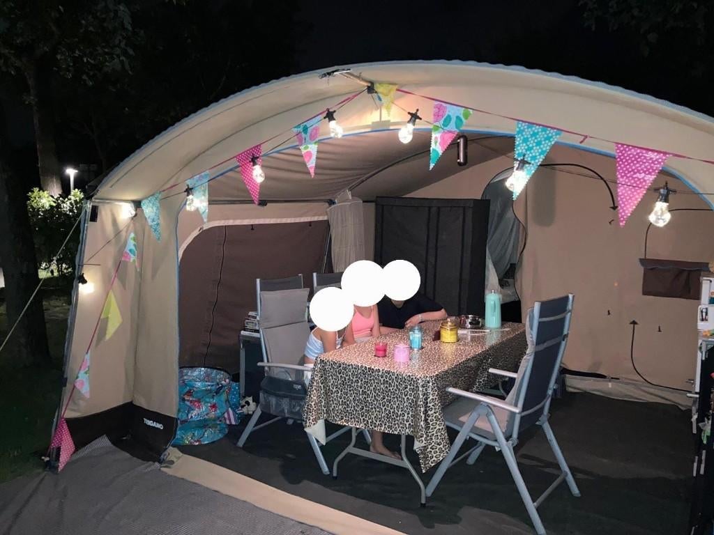 Vouwwagen Trigano Galleon 2018, Caravans en Kamperen, Ophalen, Trigano, Beige, Aanwezig